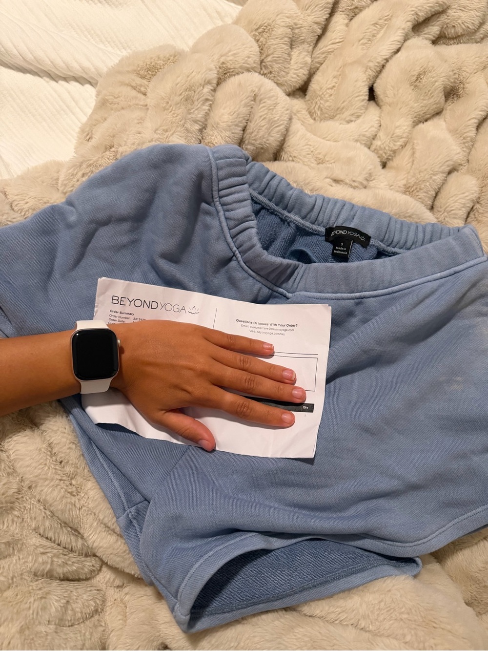 Beyond Yoga Powder Blue Shorts